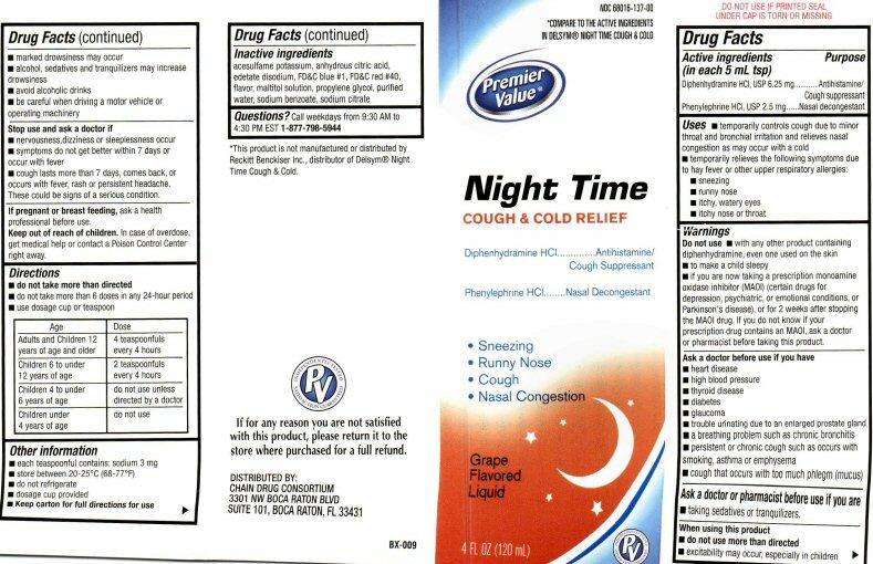 Night Time Cough and Cold Relief